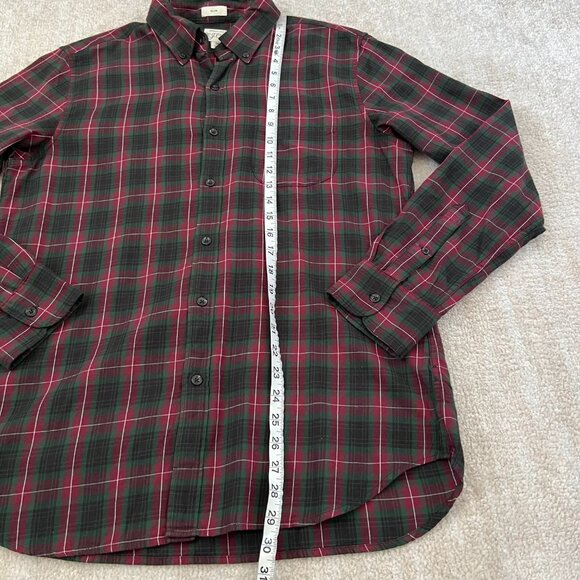 J. Crew Plaid Brushed Twill Slim Fit Long Sleeve Button Down Shirt M - Picture 5 of 7